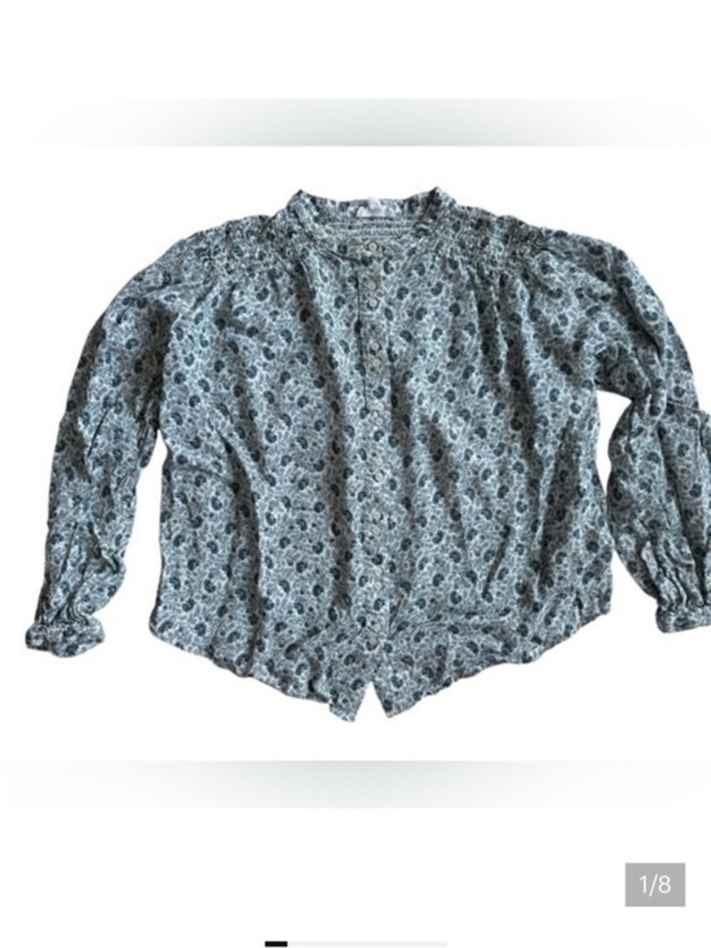 A loves A Floral Button-Up Blouse